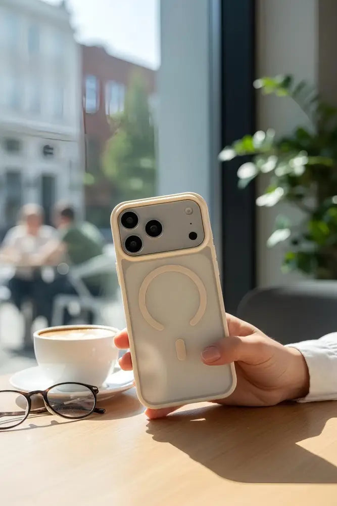 White Matte MagSafe - Funda para iPhone