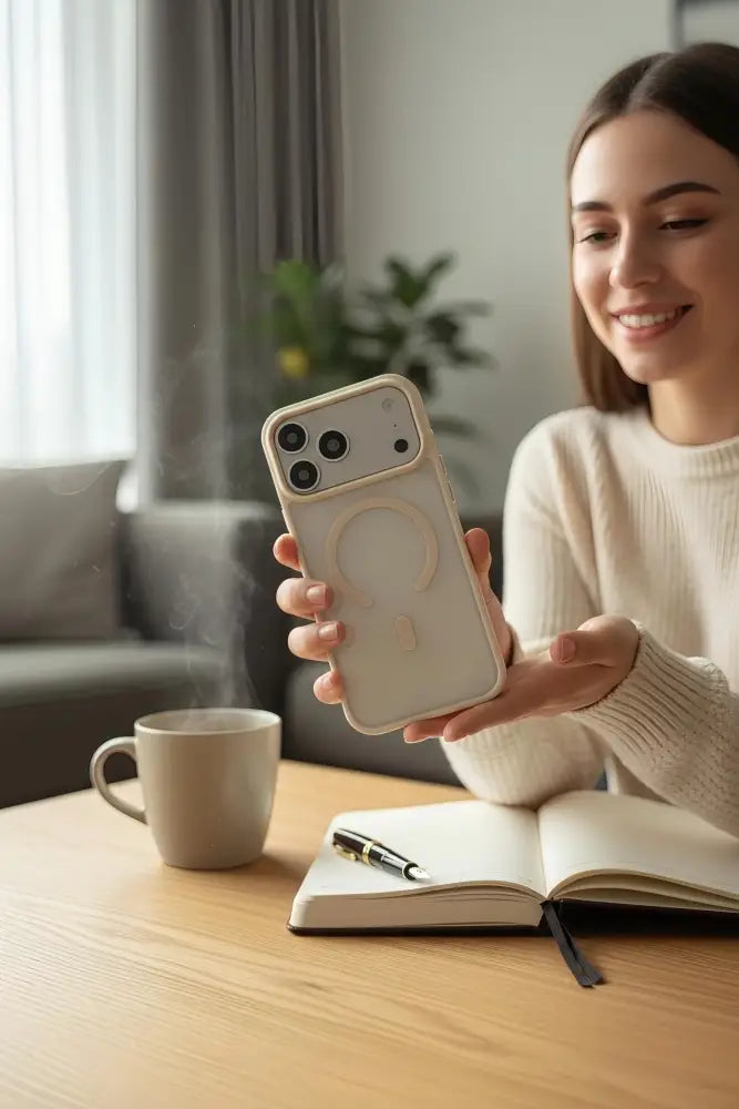 White Matte MagSafe - Funda para iPhone