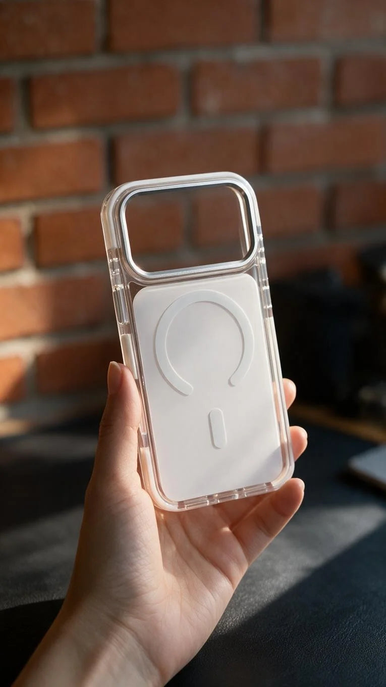 White Super Clear MagSafe funda con protección avanzada contra impactos - Funda para iPhone