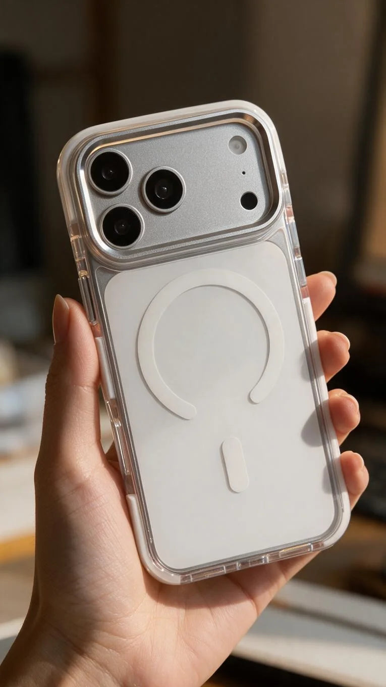 White Super Clear MagSafe funda con protección avanzada contra impactos - Funda para iPhone