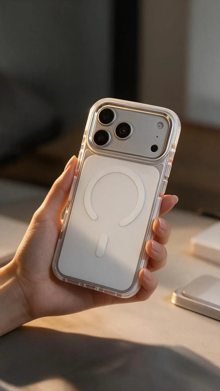 White Super Clear MagSafe funda con protección avanzada contra impactos - Funda para iPhone
