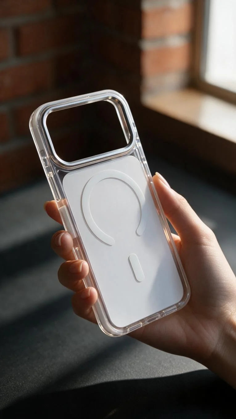 White Super Clear MagSafe funda con protección avanzada contra impactos - Funda para iPhone