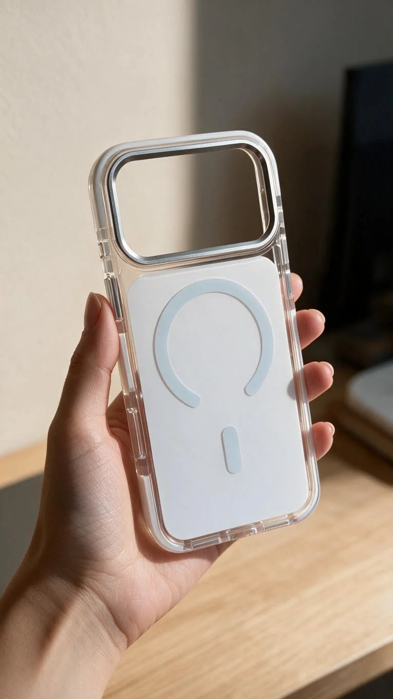 White Super Clear MagSafe funda con protección avanzada contra impactos - Funda para iPhone