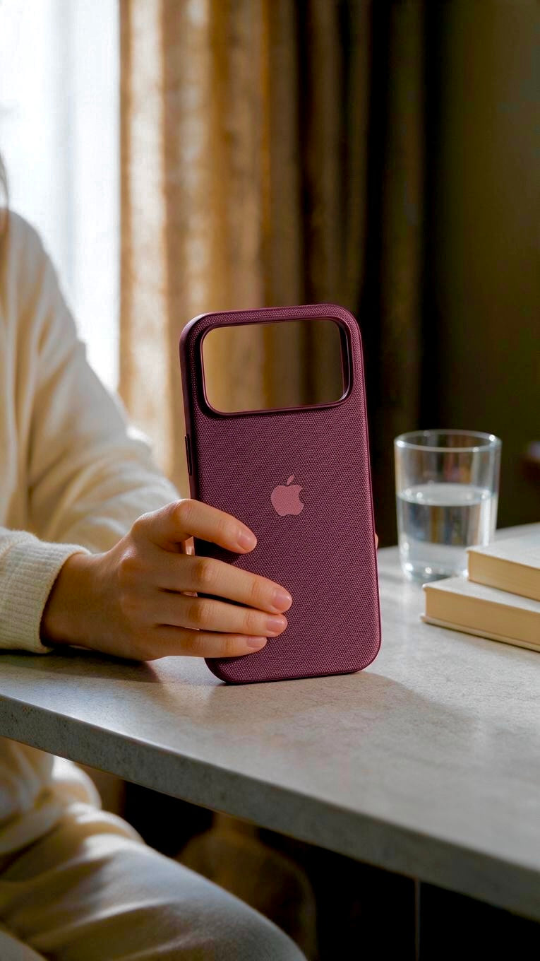 Wine TW Case para iPhone | Funda Tejida Premium con MagSafe