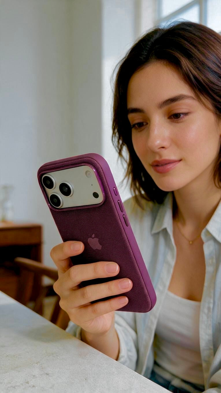 Wine TW Case para iPhone | Funda Tejida Premium con MagSafe