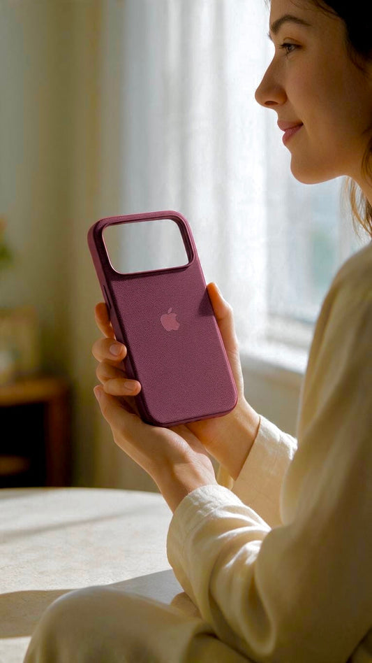 Wine TW Case para iPhone | Funda Tejida Premium con MagSafe