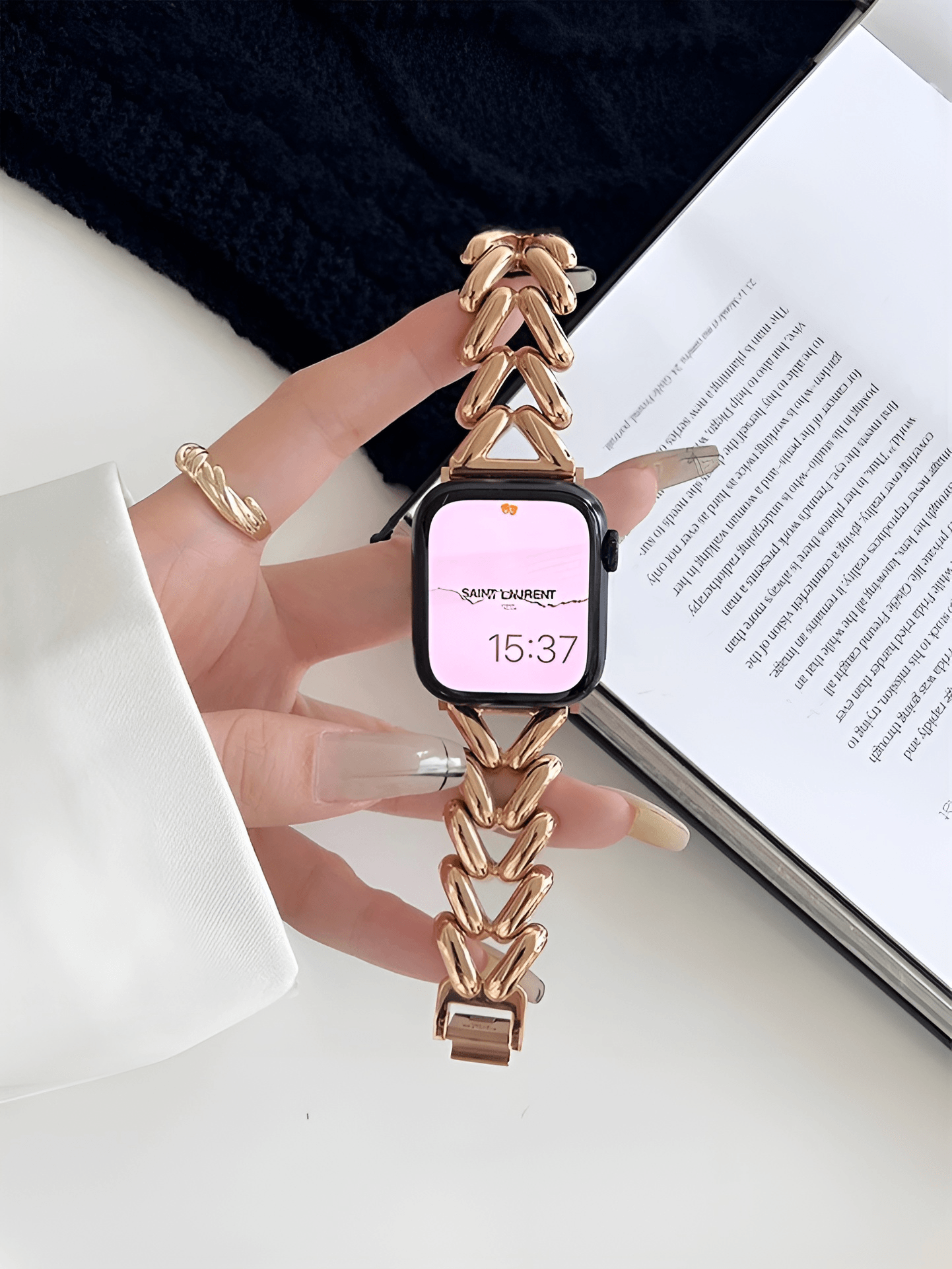 Brazalete Heart Chain para Apple Watch - Stretto X